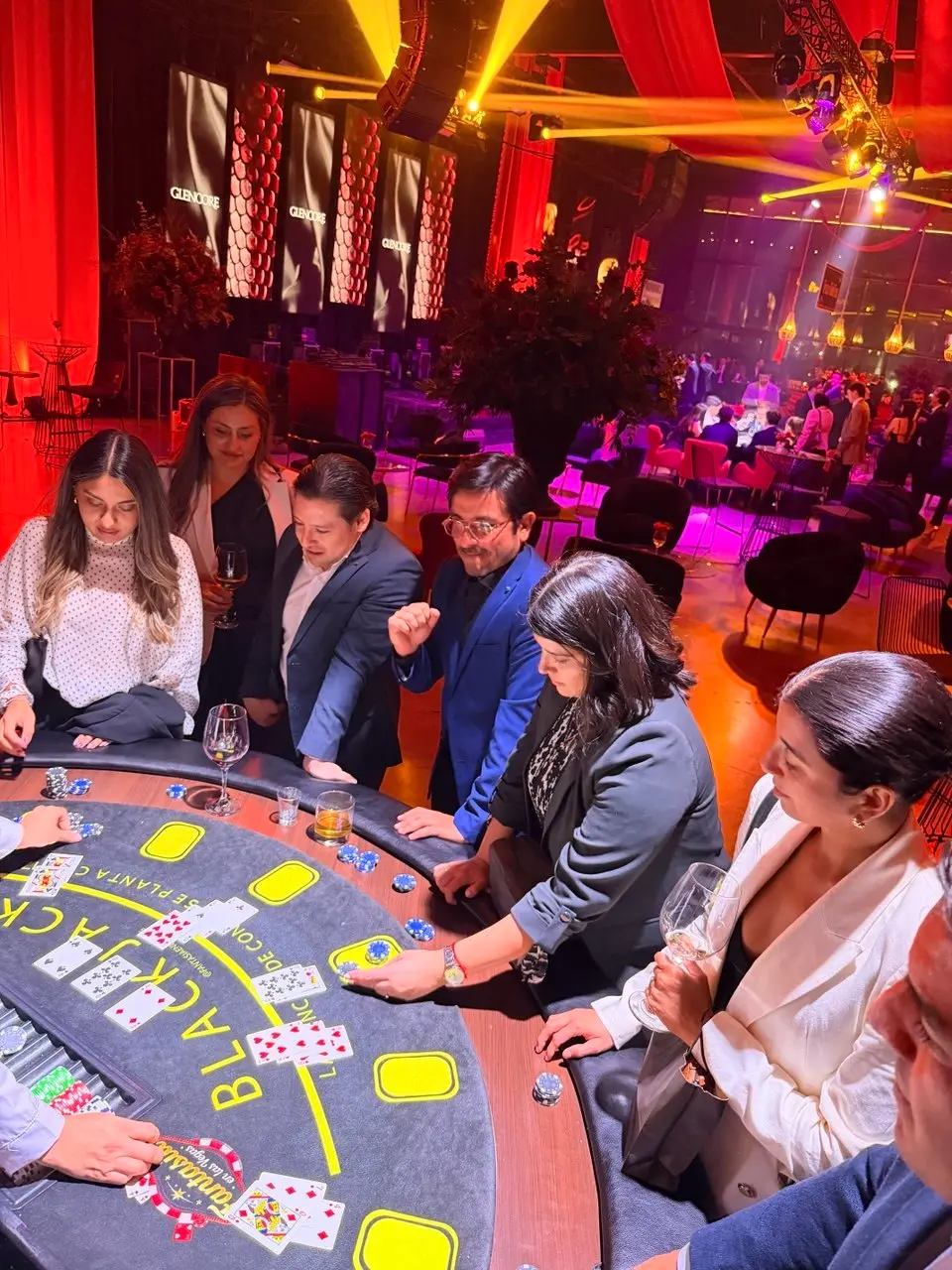 Entretenimiento para eventos estilo Las Vegas corporativos en Santiago
